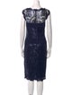 Tadashi Shoji Lace Pattern Knee-Length Dress