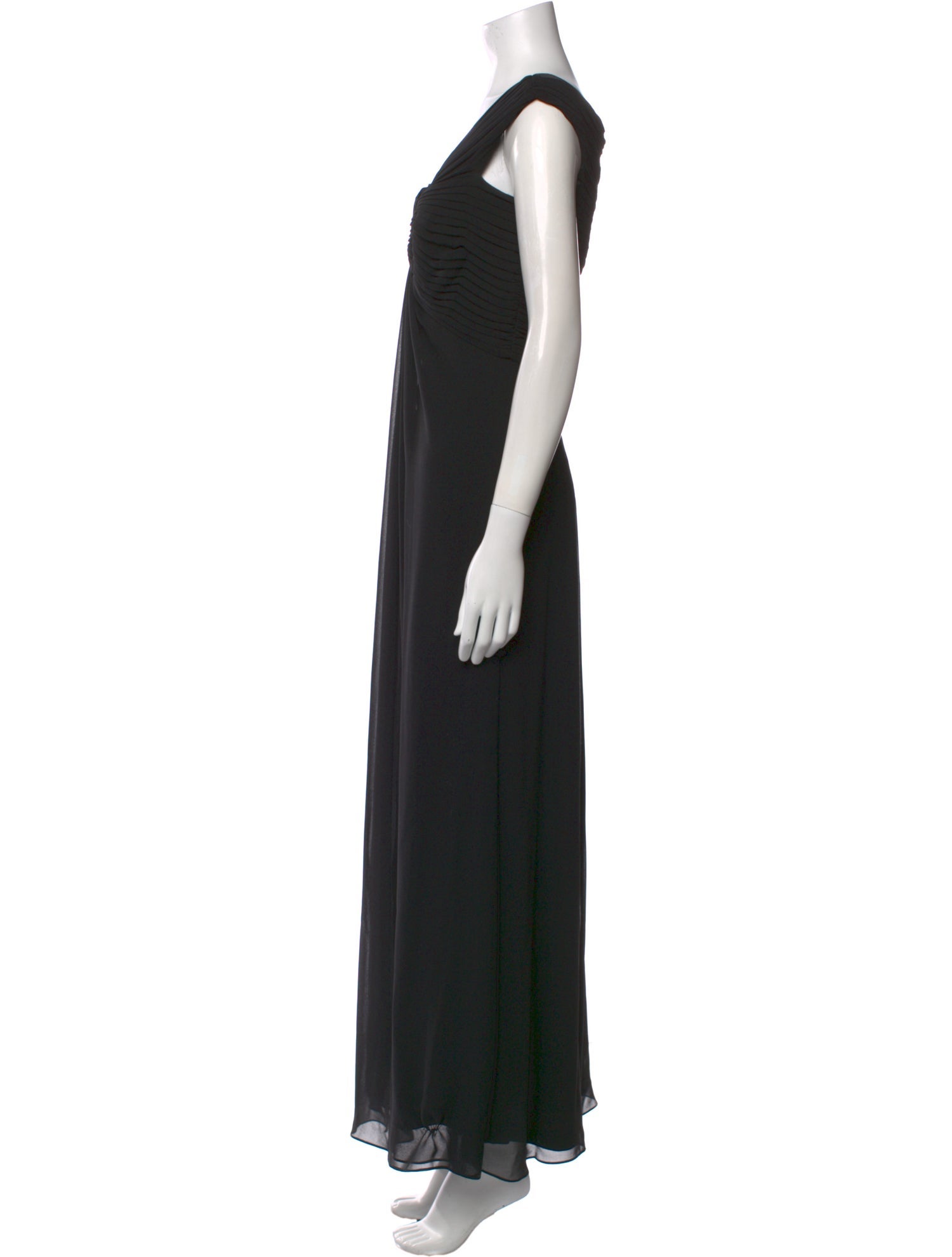 Tadashi Shoji V-Neck Long Dress