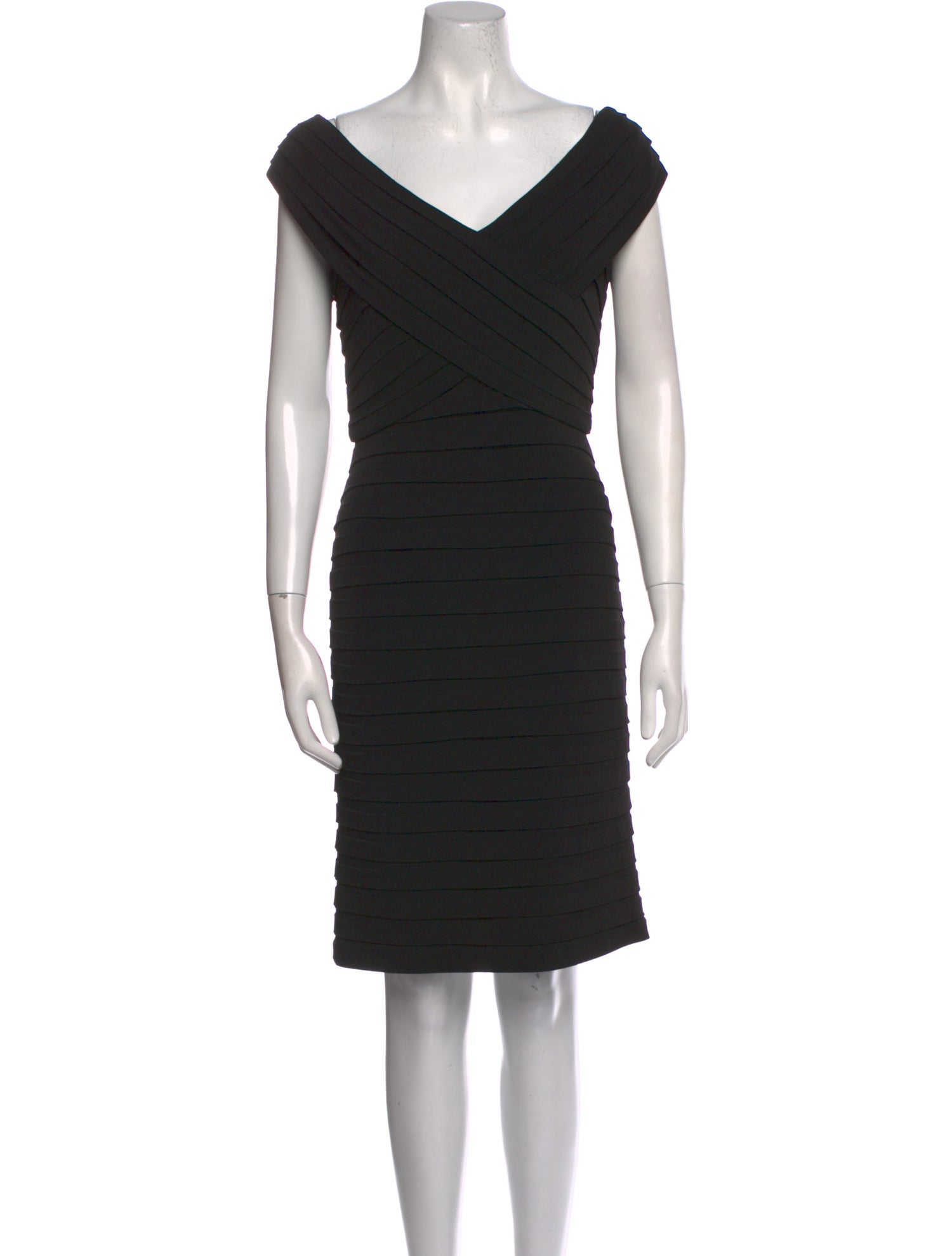 Tadashi Shoji V-Neck Mini Dress