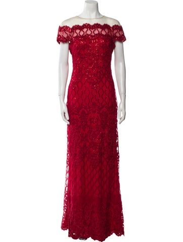 Tadashi Shoji Dresses Lace Pattern Long Dress M