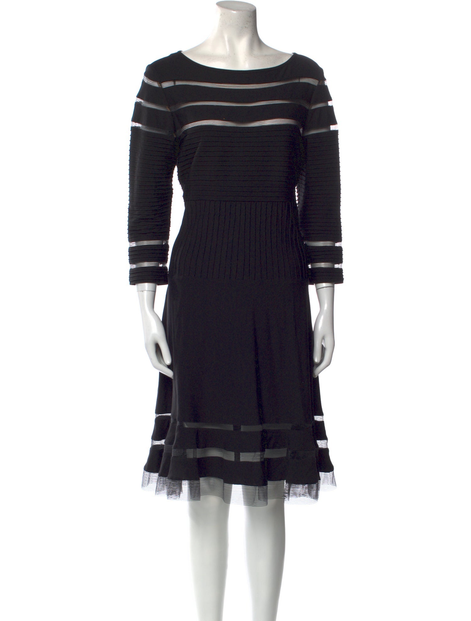 Tadashi Shoji Striped Knee-Length Dress