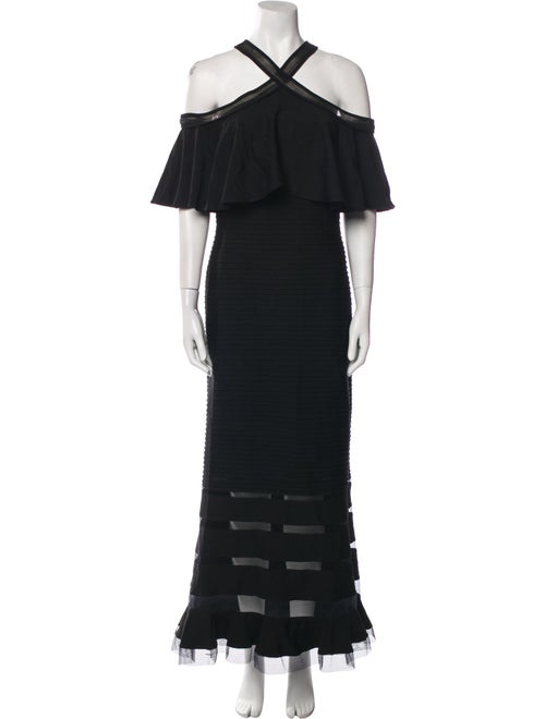 Tadashi Shoji Off-The-Shoulder Long Dress