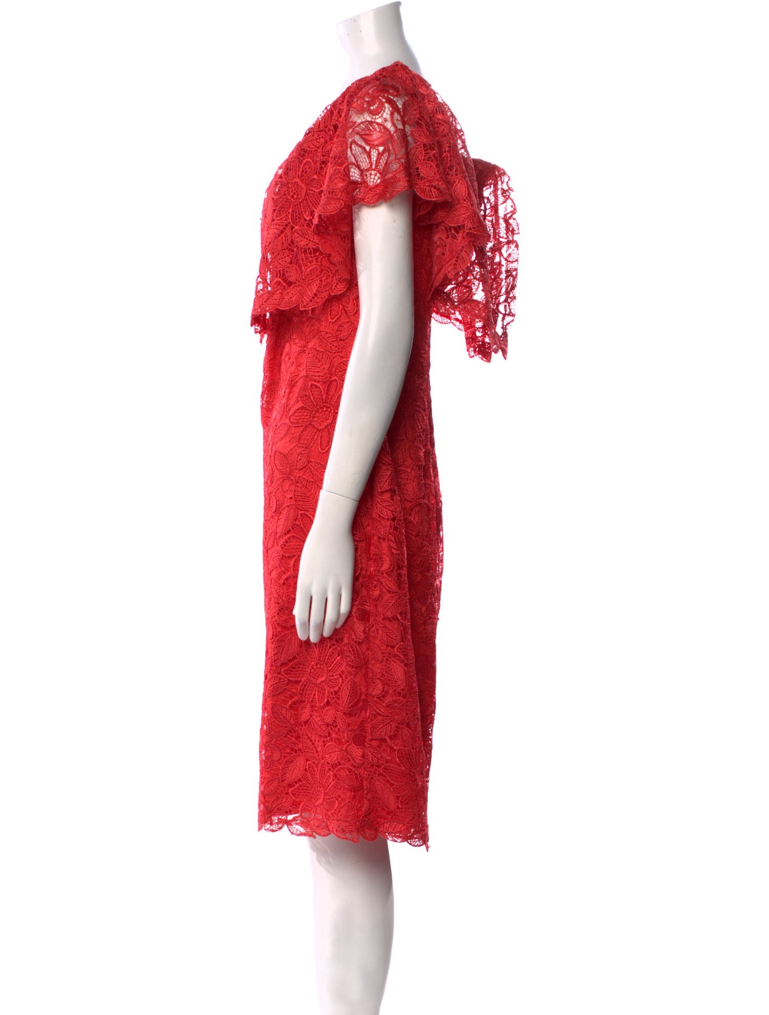 Tadashi Shoji Lace Pattern Knee-Length Dress
