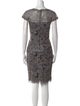 Tadashi Shoji Lace Pattern Knee-Length Dress