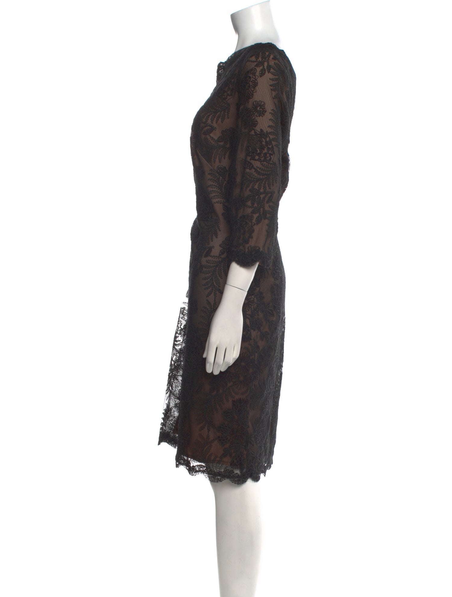 Tadashi Shoji Lace Pattern Knee-Length Dress