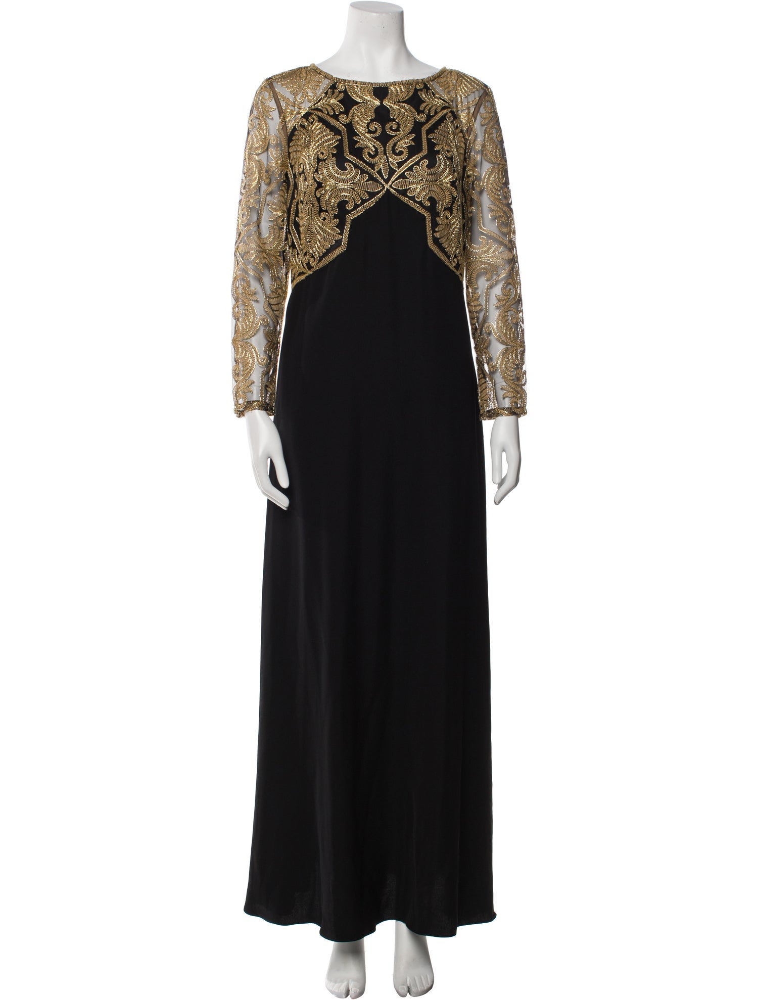 Tadashi Shoji Scoop Neck Long Dress