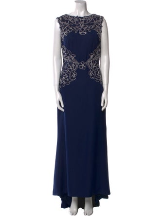 Tadashi Shoji Patterned Long Dress