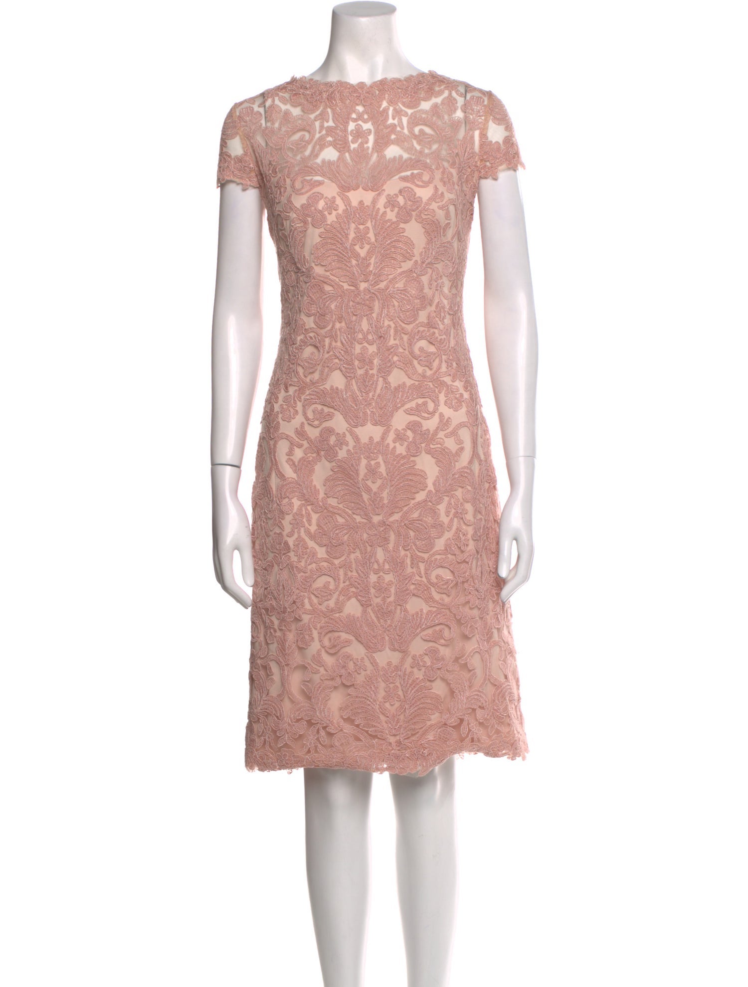 Tadashi Shoji Lace Pattern Knee-Length Dress
