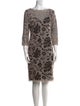 Tadashi Shoji Printed Knee-Length Dress