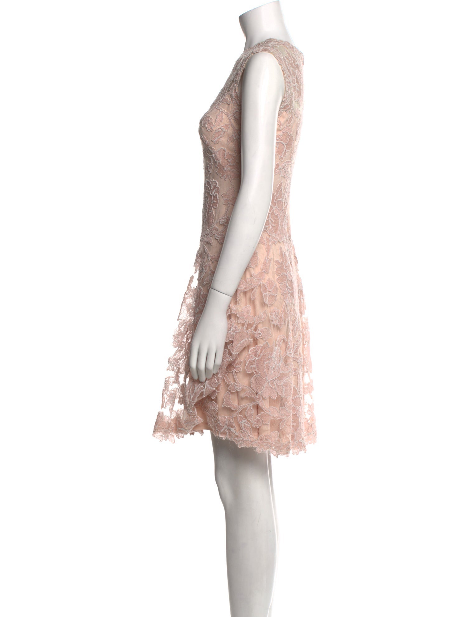 Tadashi Shoji Lace Pattern Mini Dress