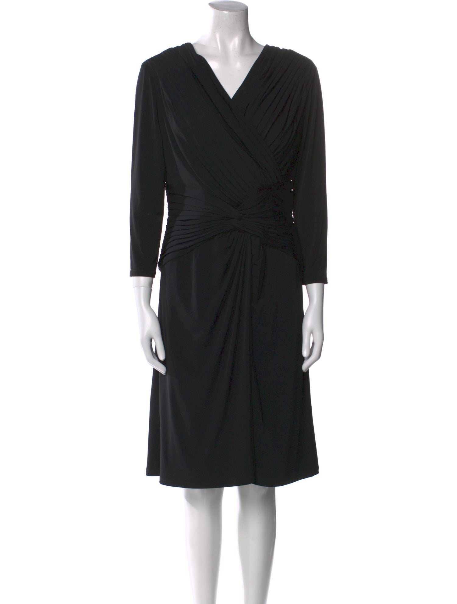 Tadashi Shoji V-Neck Knee-Length Dress