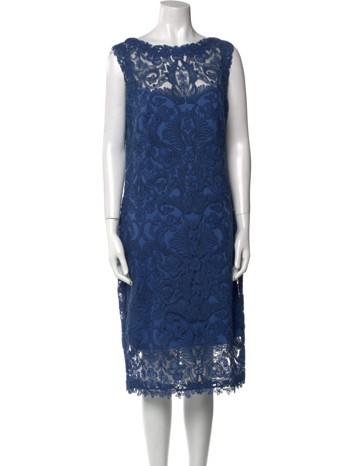 Tadashi Shoji Lace Pattern Midi Length Dress