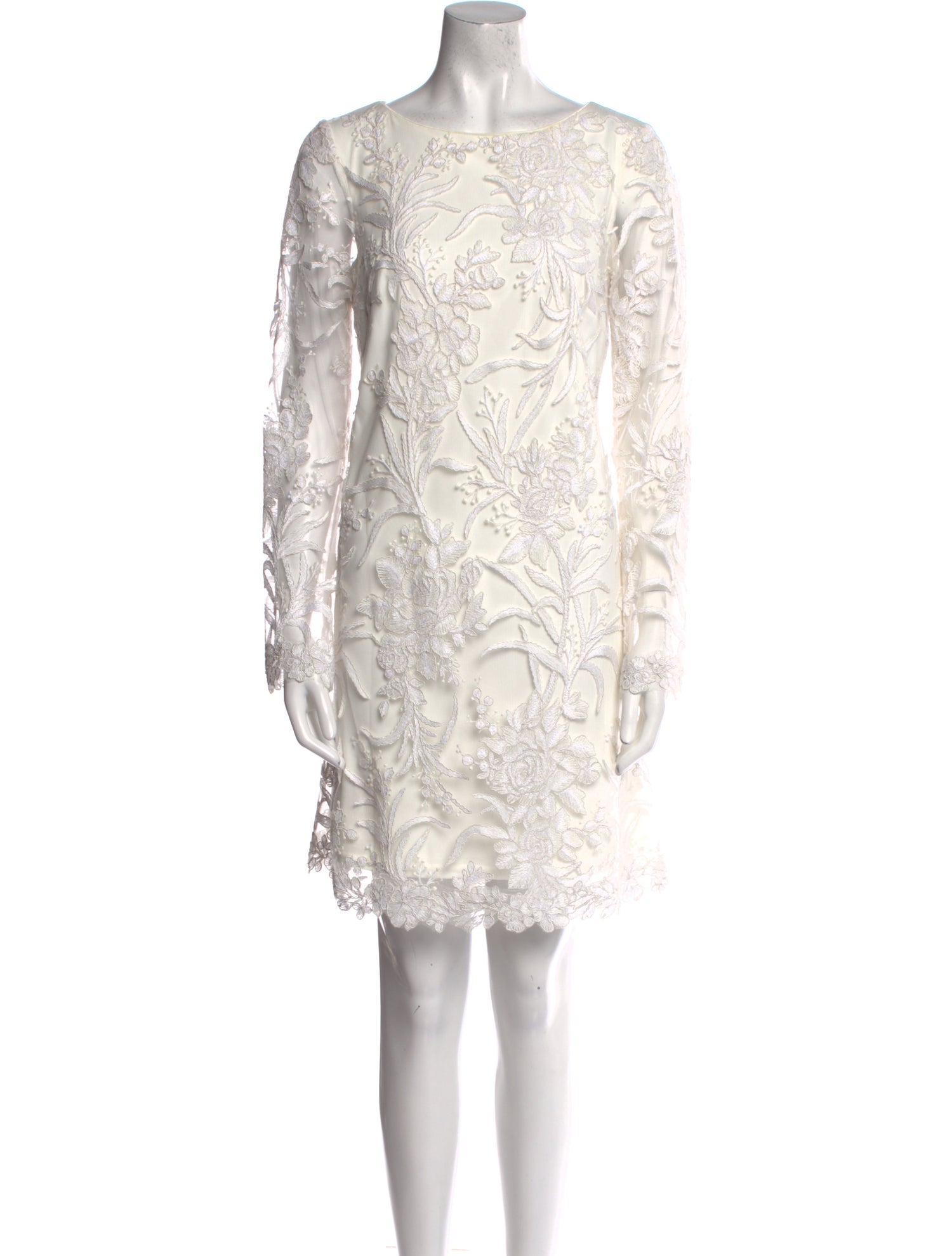 Tadashi Shoji Lace Pattern Knee-Length Dress