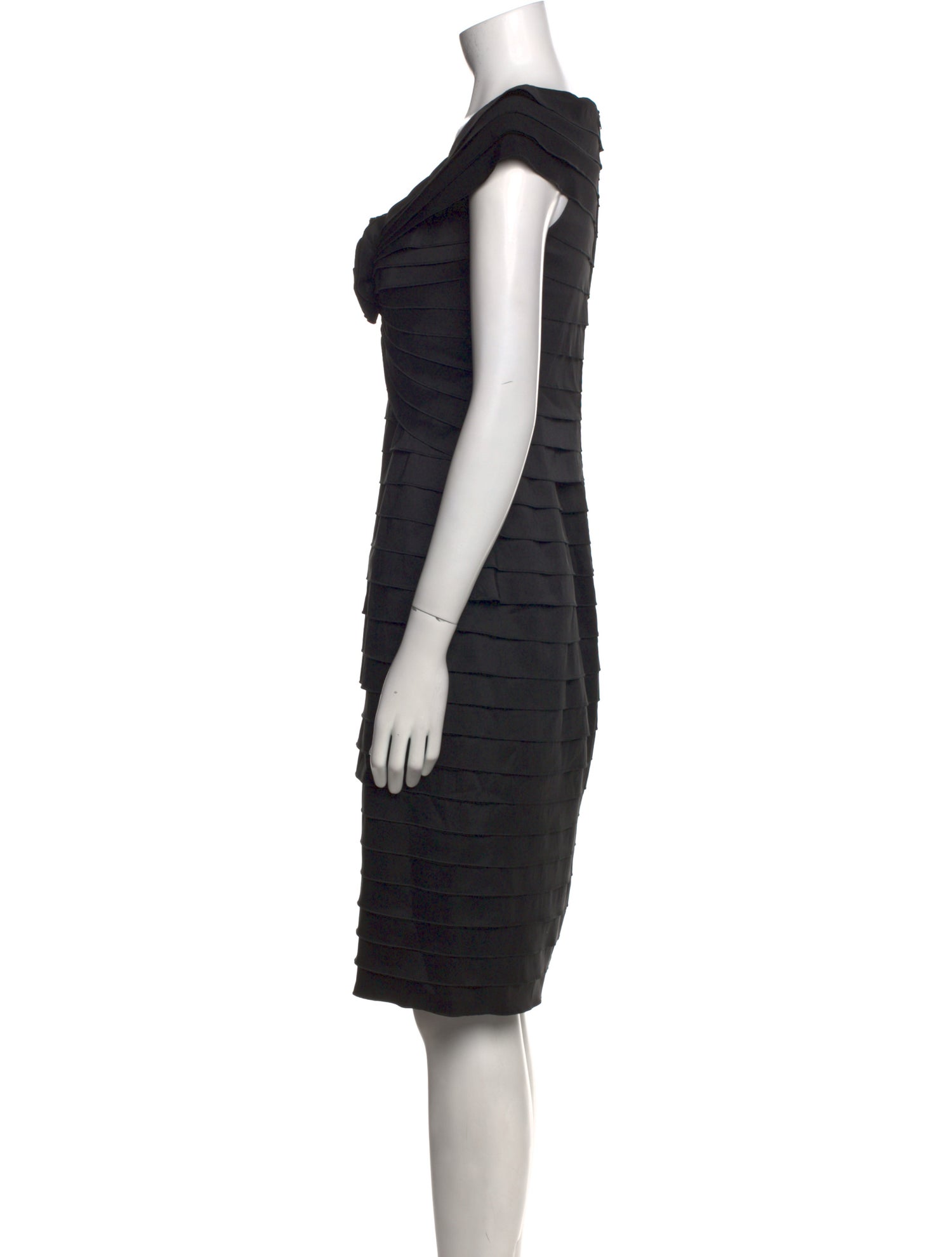 Tadashi Shoji V-Neck Knee-Length Dress