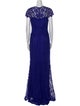 Tadashi Shoji Lace Pattern Long Dress