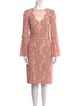 Tadashi Shoji Lace Pattern Knee-Length Dress