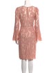 Tadashi Shoji Lace Pattern Knee-Length Dress
