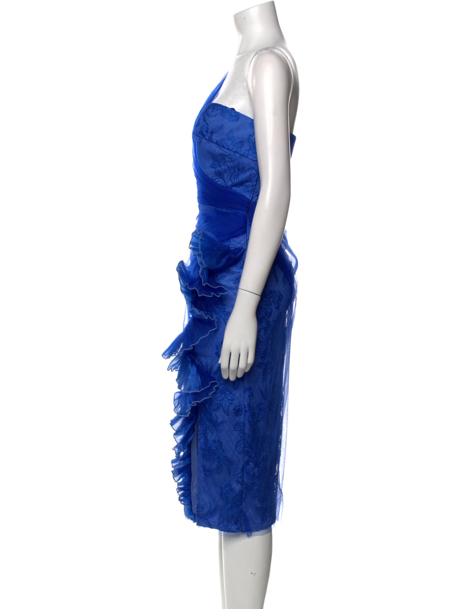 Tadashi Shoji One-Shoulder Midi Length Dress w/ Tags