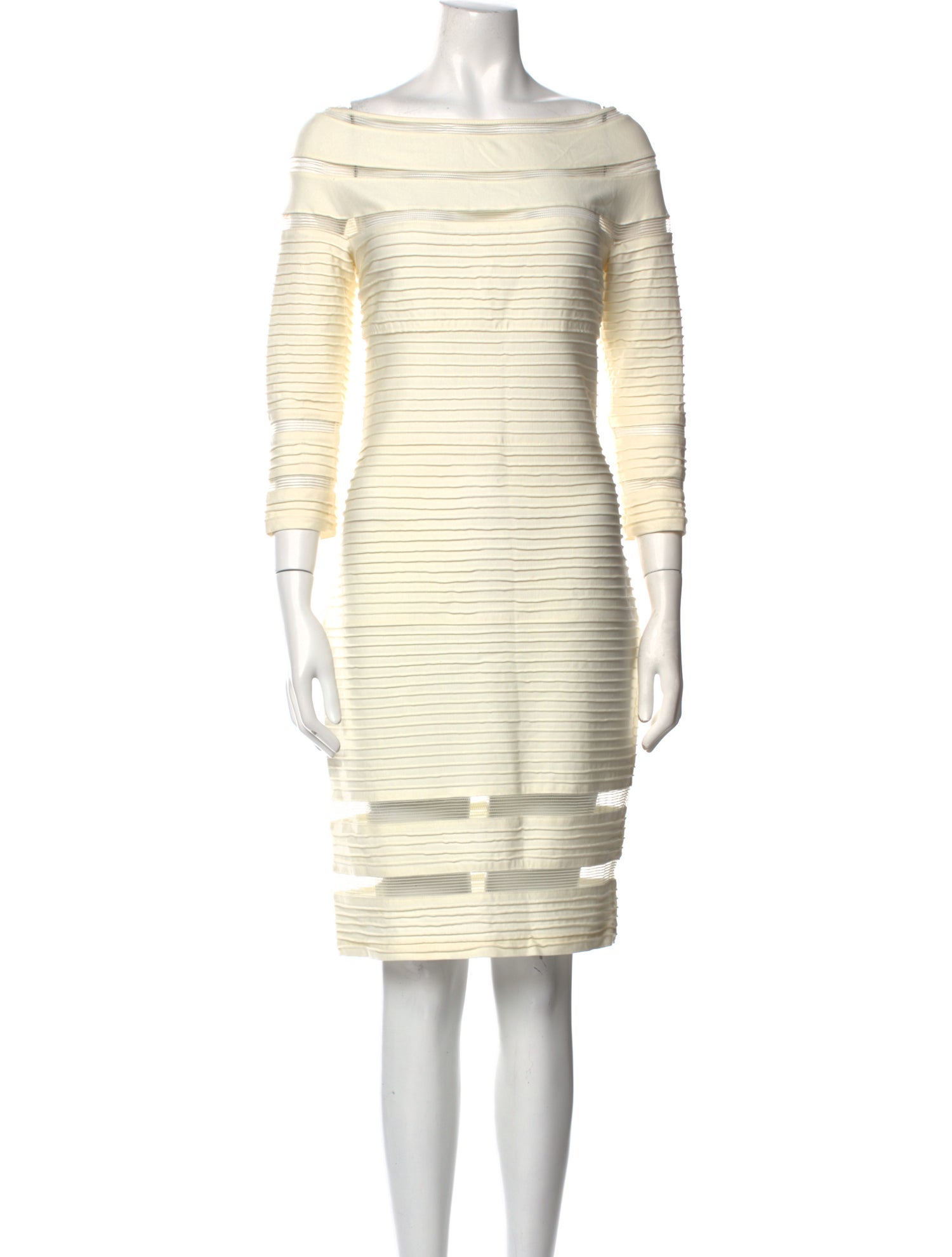 Tadashi Shoji Striped Knee-Length Dress