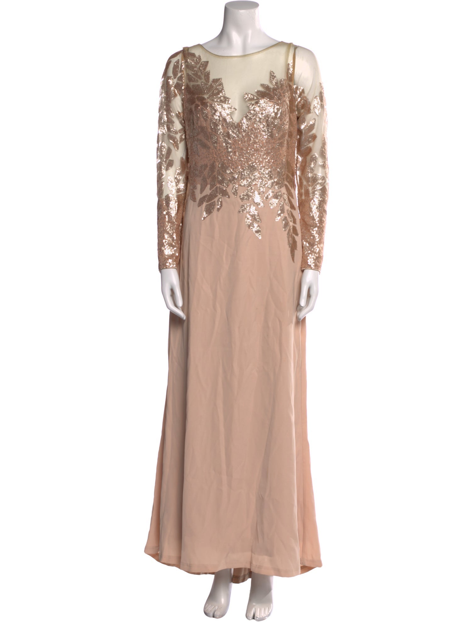 Tadashi Shoji Lace Pattern Long Dress