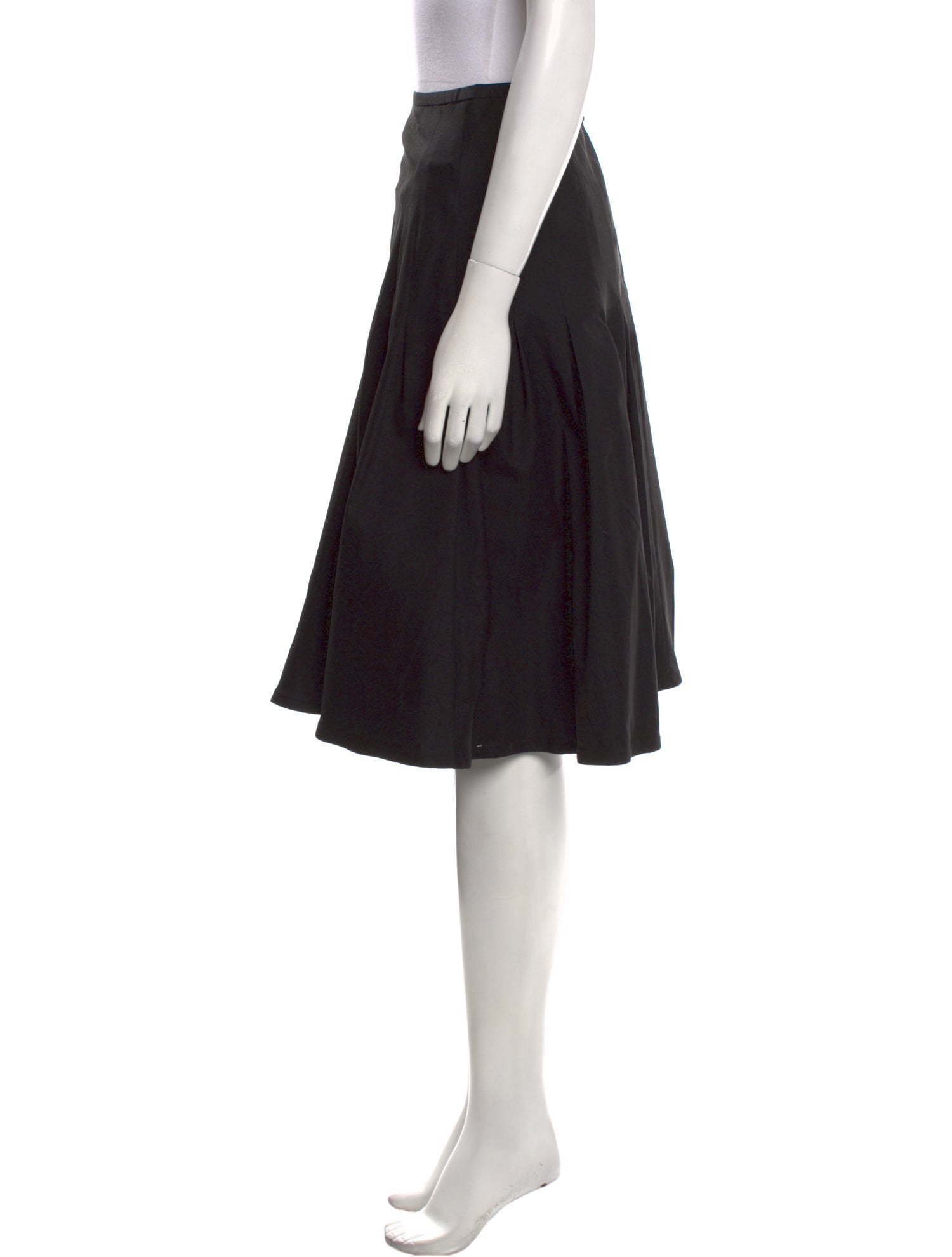 Tadashi Shoji Pleated Accents Knee-Length Skirt