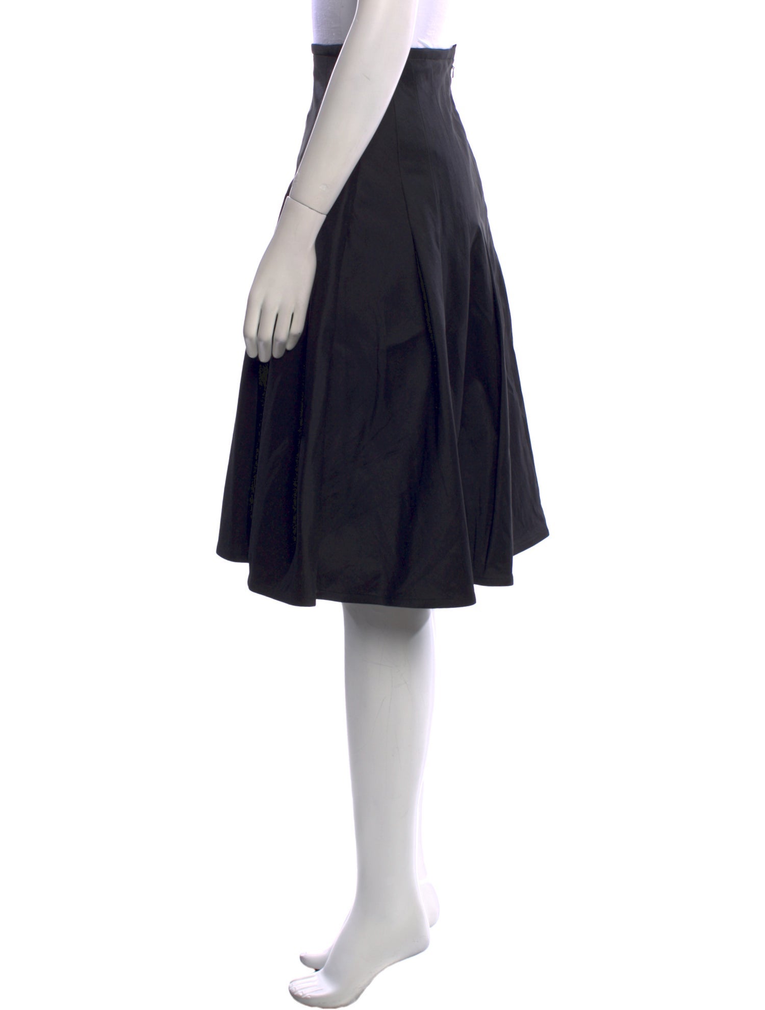 Tadashi Shoji Pleated Accents Knee-Length Skirt