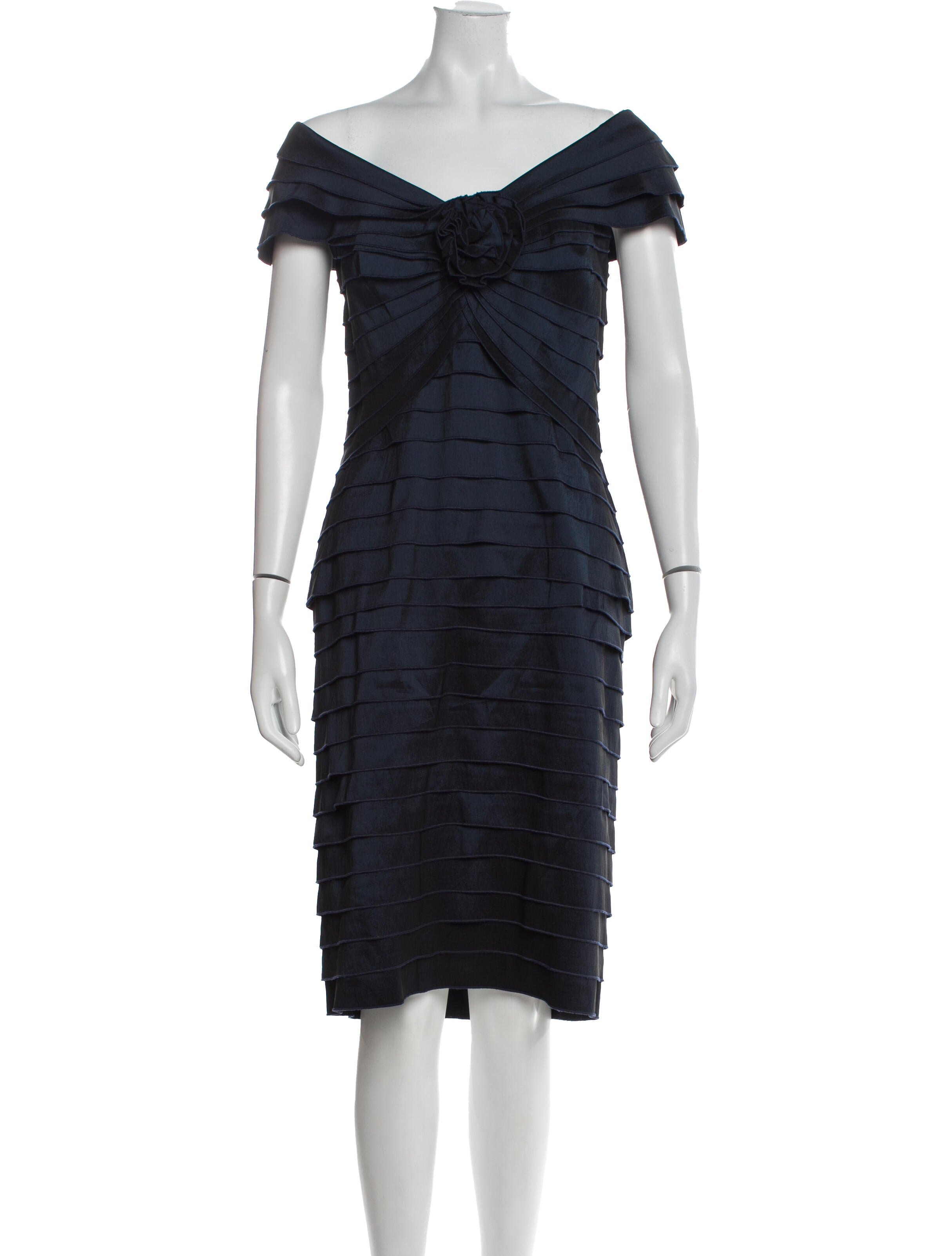 Off-The-Shoulder Knee-Length Dress