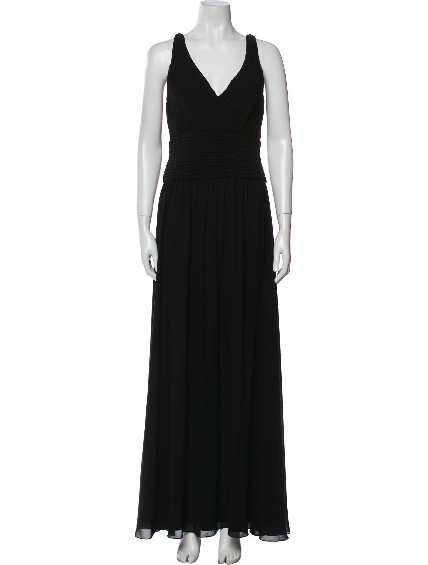 Tadashi Shoji V-Neck Long Dress