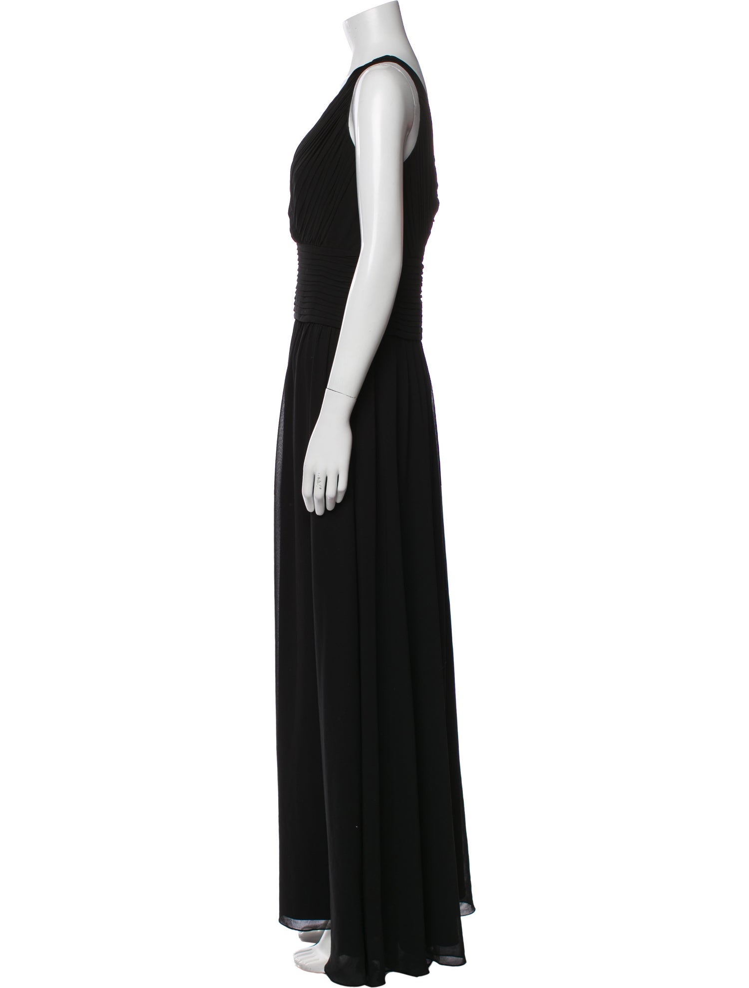 Tadashi Shoji V-Neck Long Dress