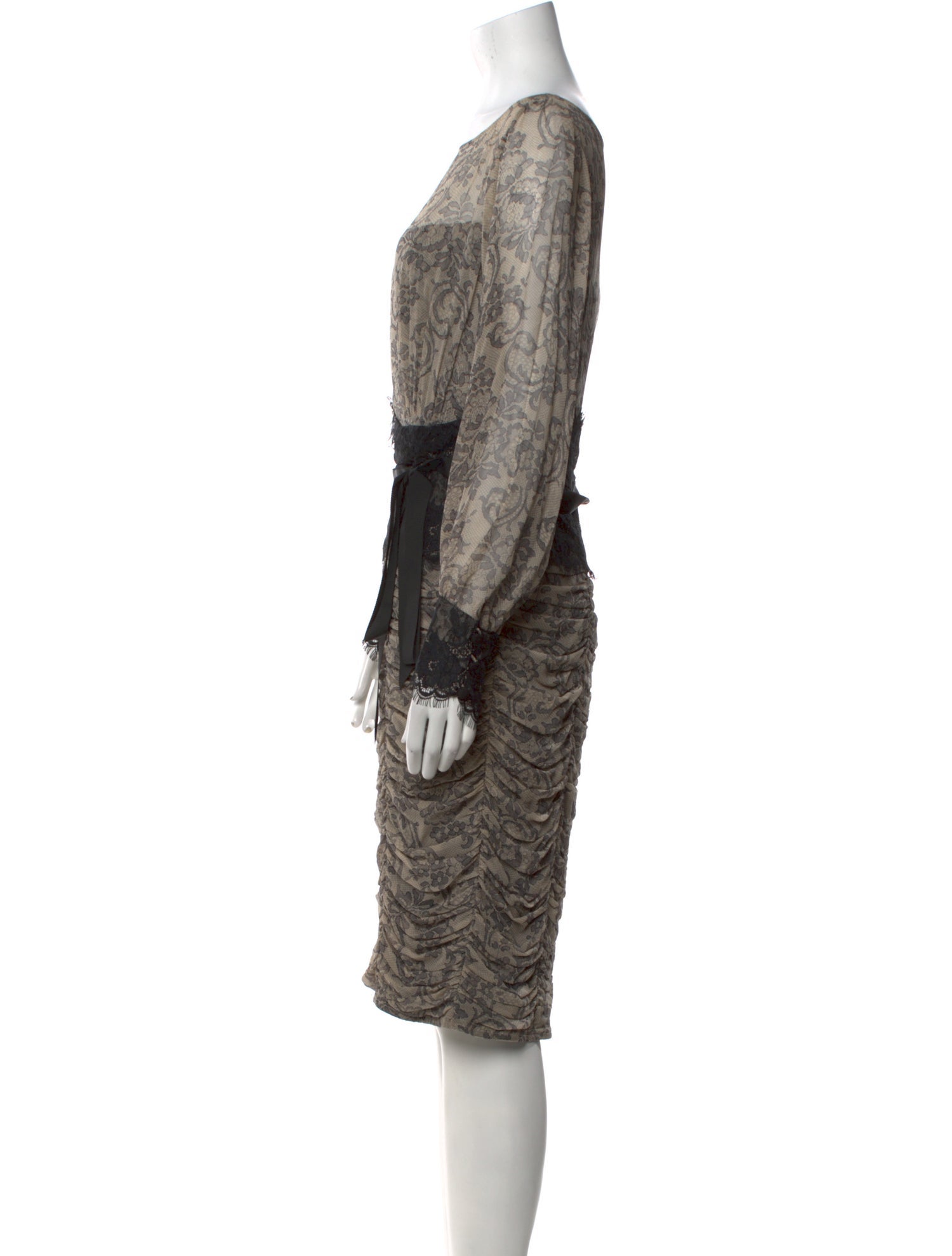 Tadashi Shoji Silk Midi Length Dress