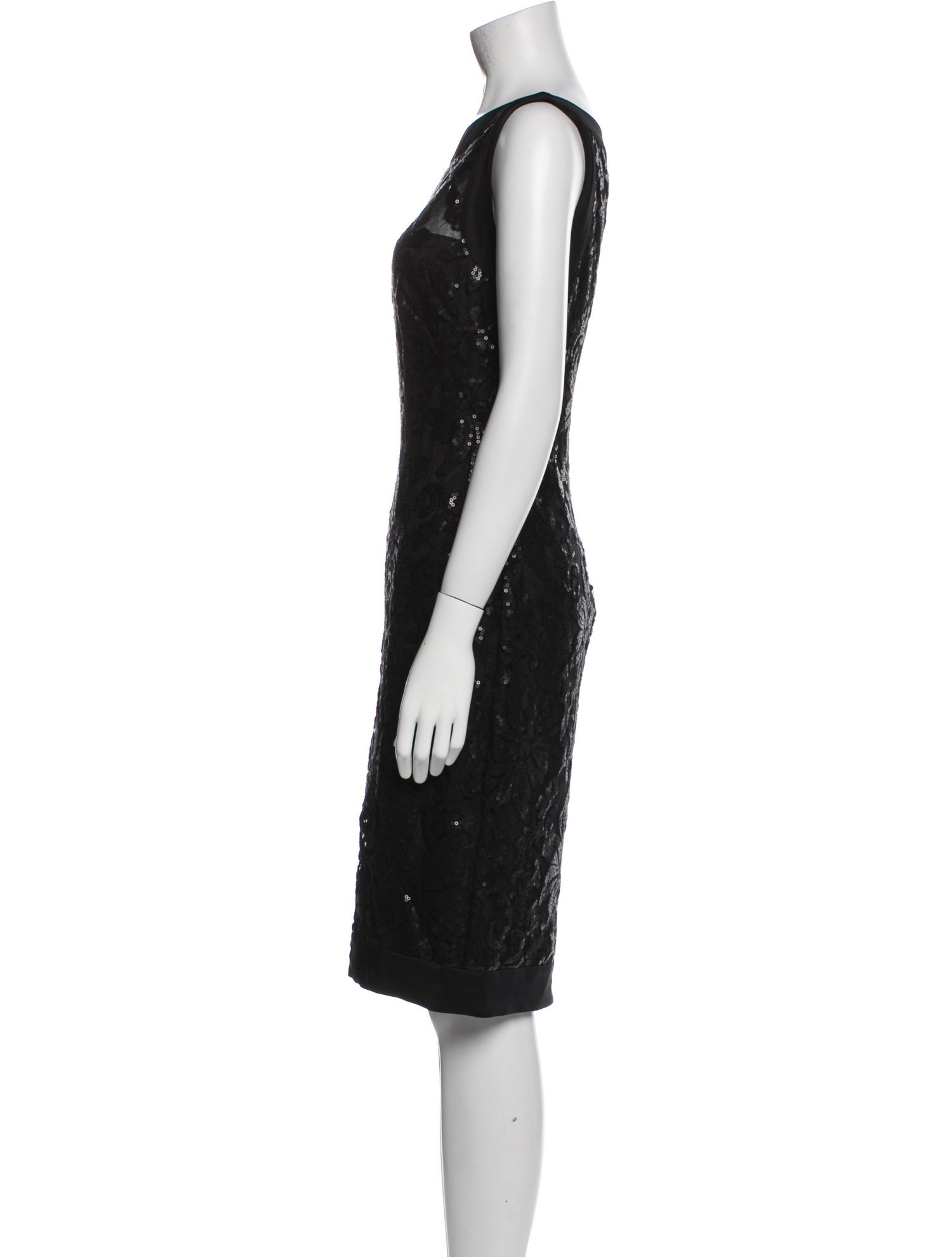 Tadashi Shoji Bateau Neckline Knee-Length Dress