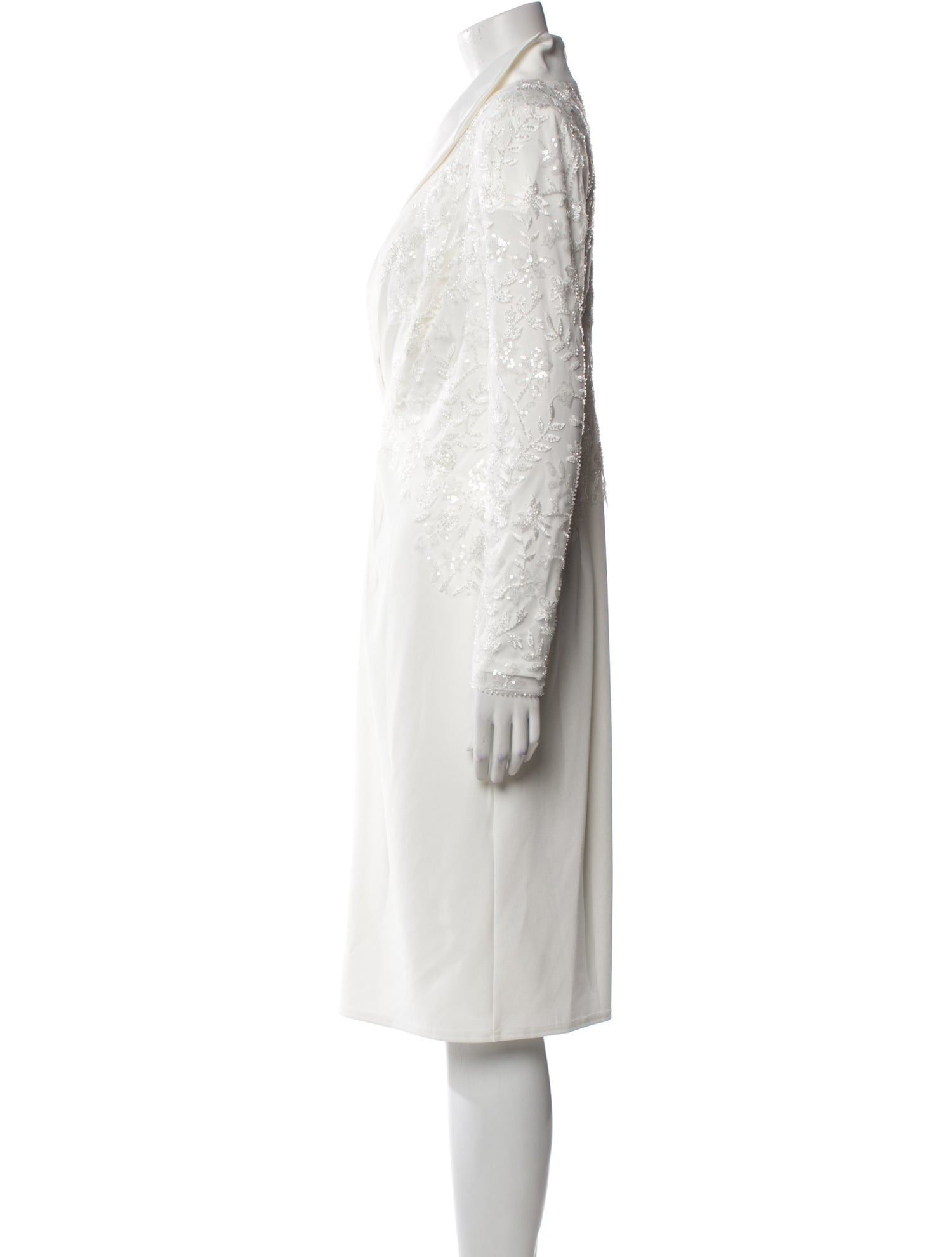 Tadashi Shoji V-Neck Midi Length Dress