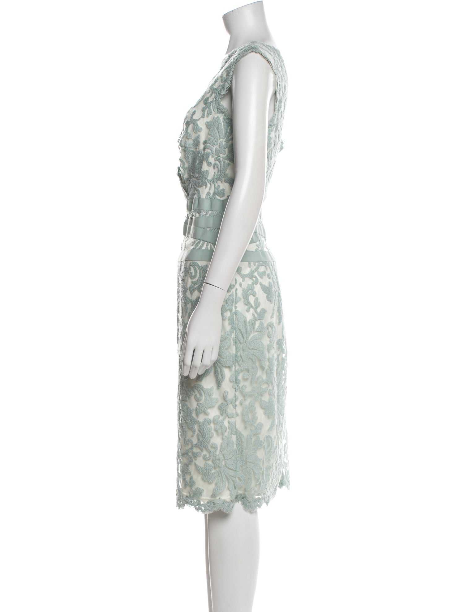 Tadashi Shoji Lace Pattern Knee-Length Dress