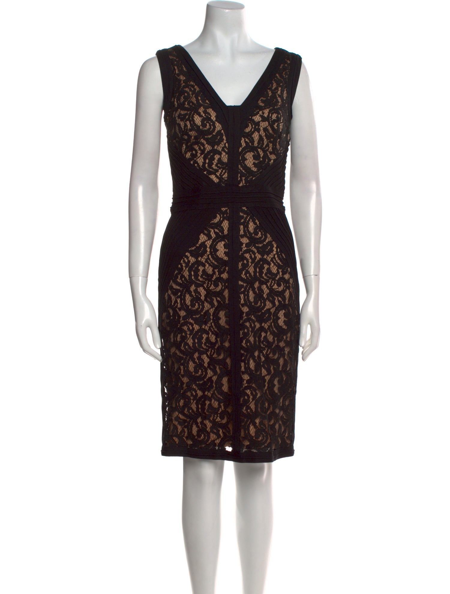 Tadashi Shoji Lace Pattern Knee-Length Dress