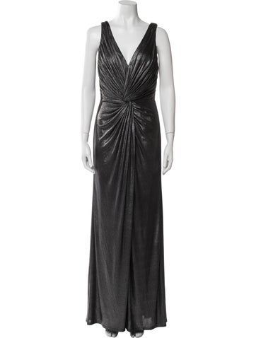 Tadashi Shoji Dresses V-Neck Long Dress M