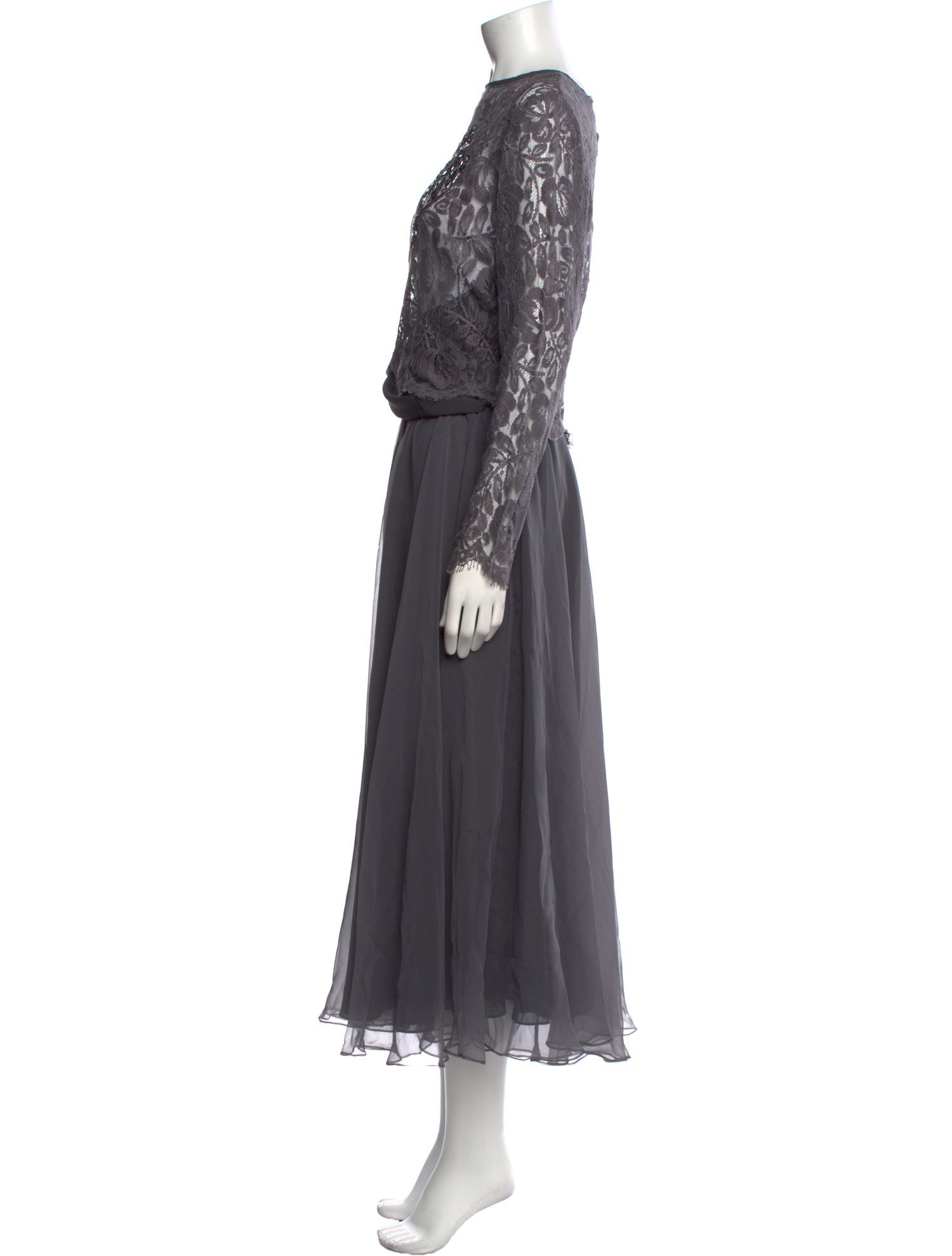 Tadashi Shoji Bateau Neckline Long Dress