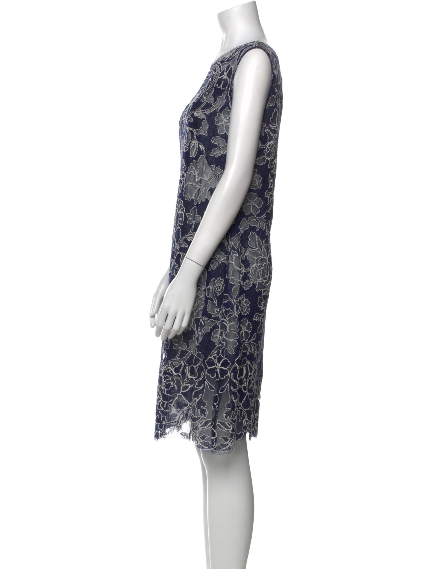 Tadashi Shoji Lace Pattern Knee-Length Dress