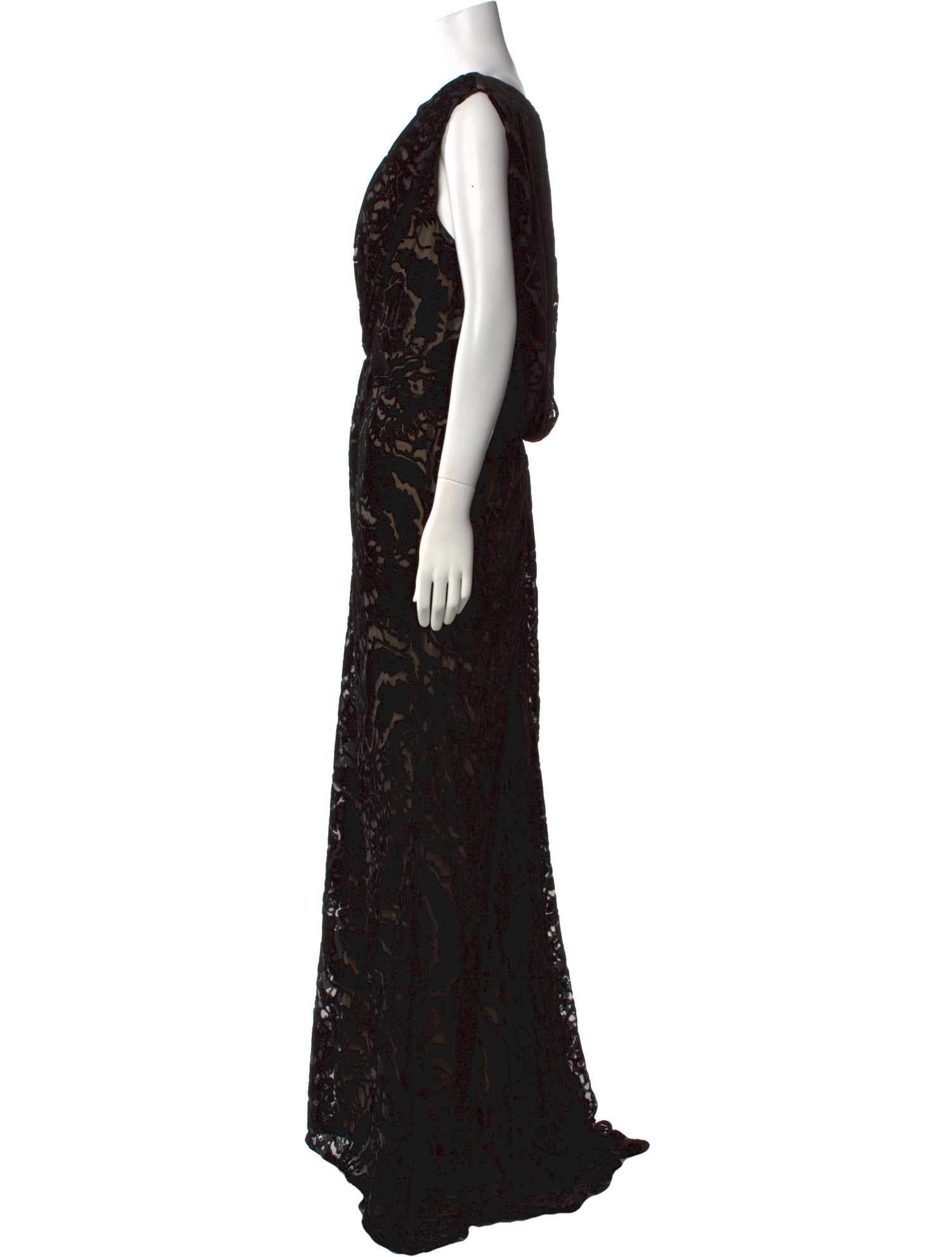 Tadashi Shoji Lace Pattern Long Dress w/ Tags