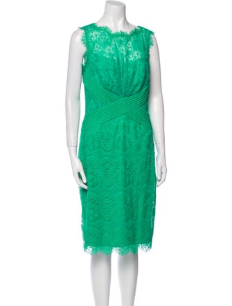 Tadashi Shoji Bateau Neckline Knee-Length Dress