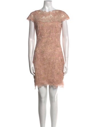 Tadashi Shoji Lace Pattern Mini Dress