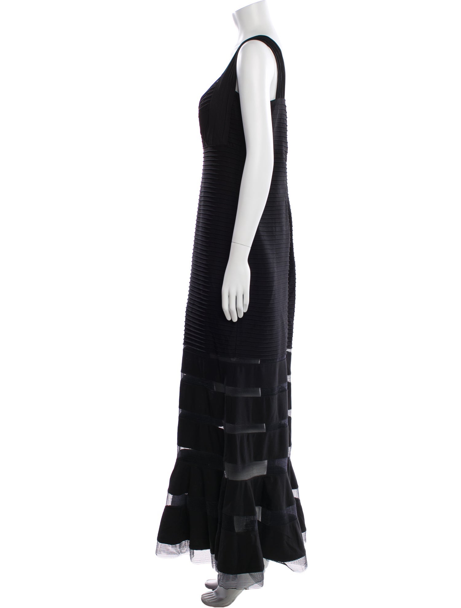 Tadashi Shoji V-Neck Long Dress