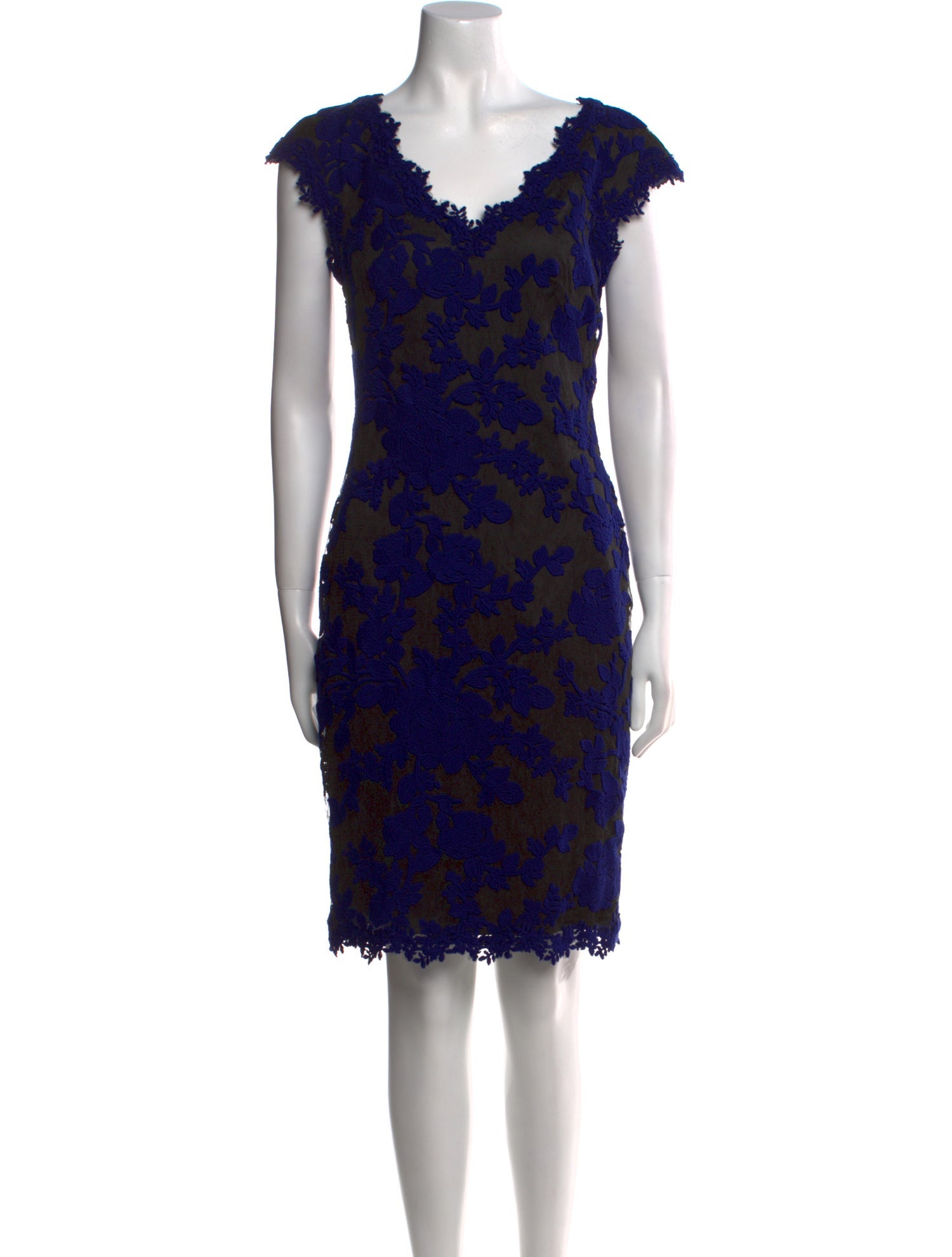 Tadashi Shoji Lace Pattern Knee-Length Dress