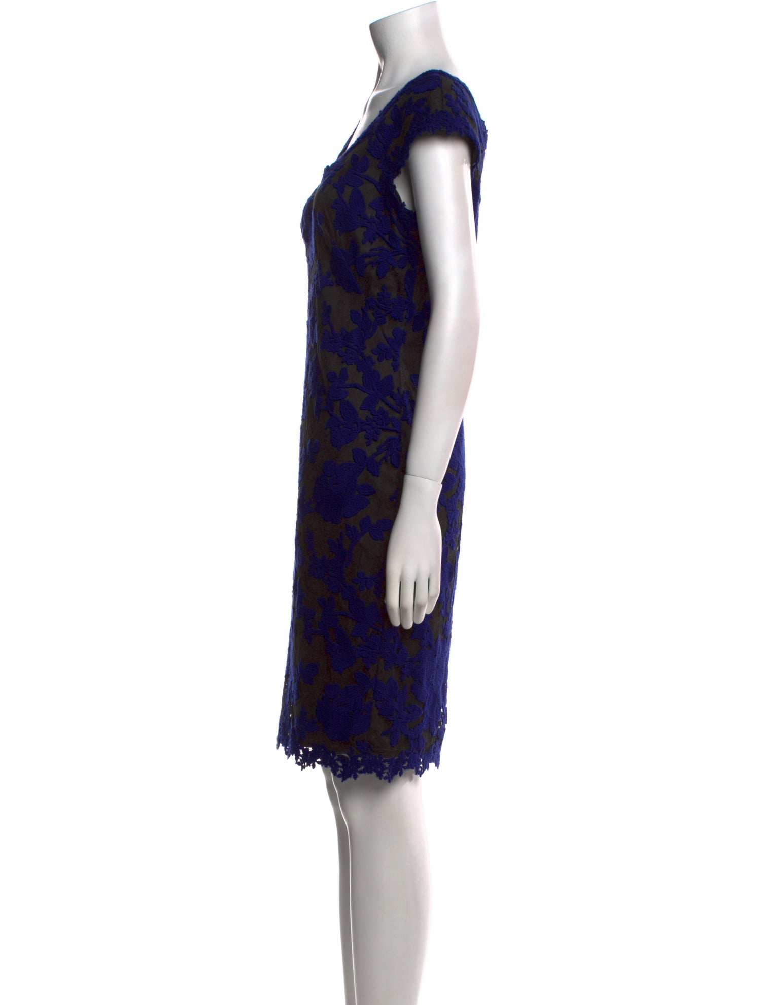 Tadashi Shoji Lace Pattern Knee-Length Dress