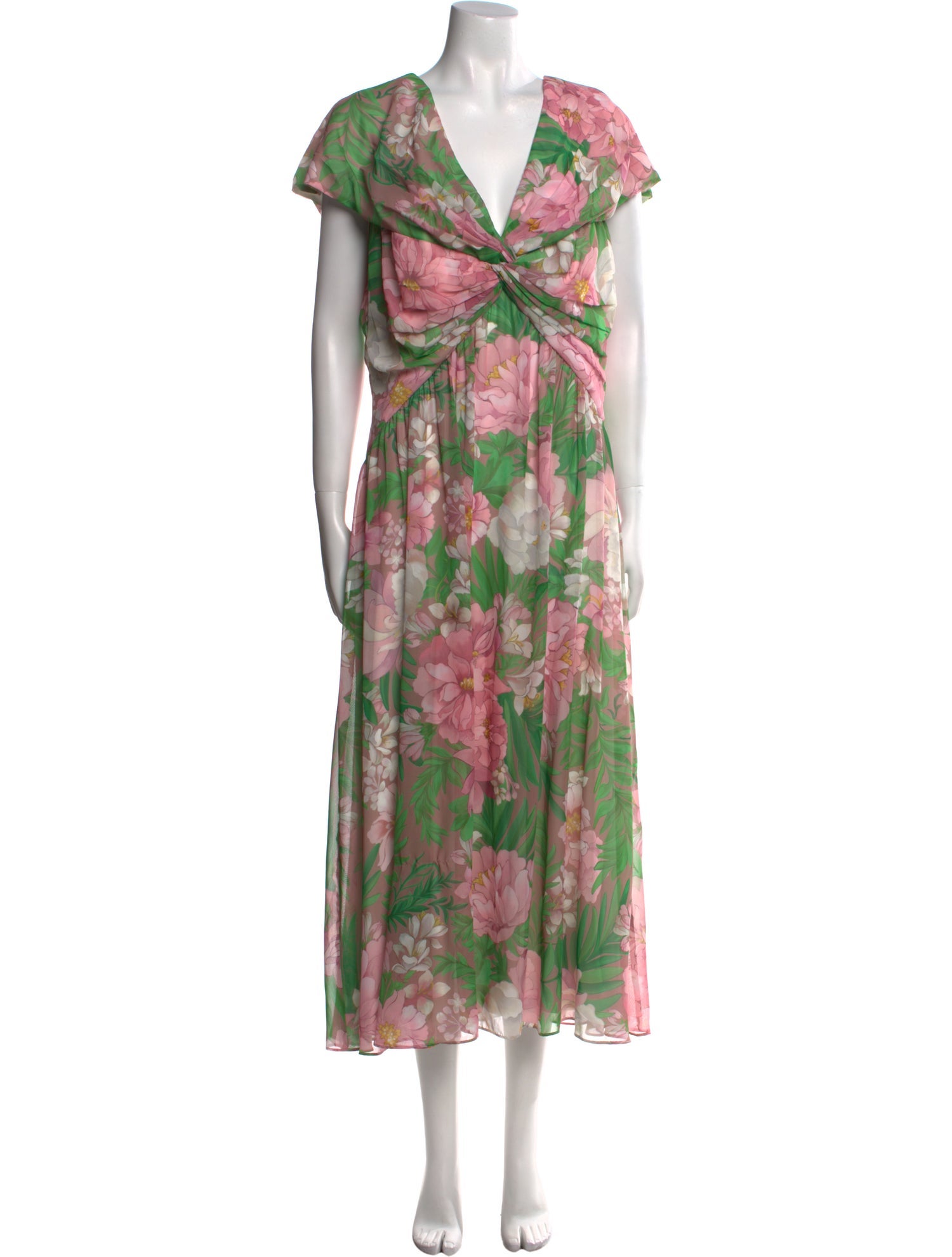 Tadashi Shoji Floral Print Long Dress