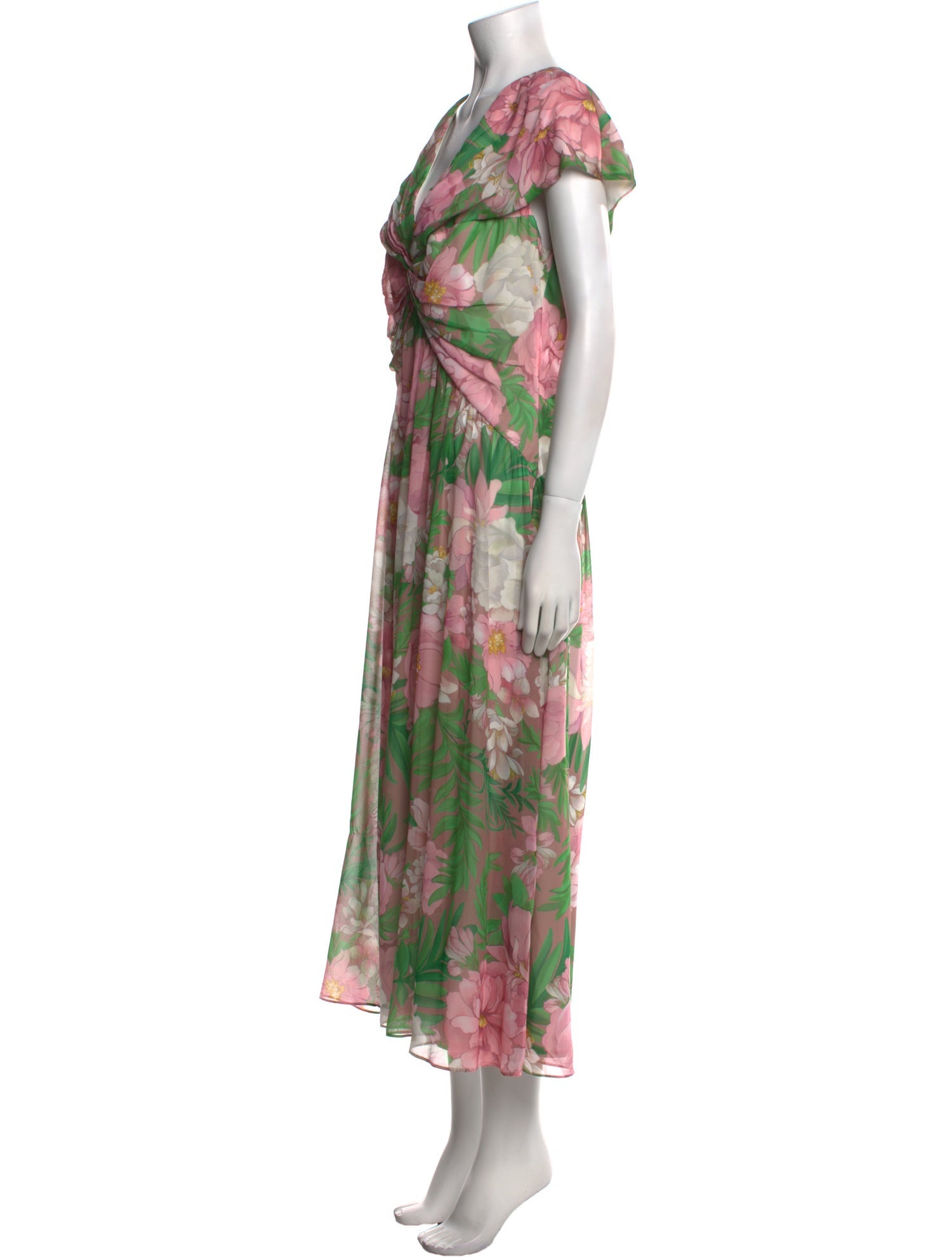 Tadashi Shoji Floral Print Long Dress