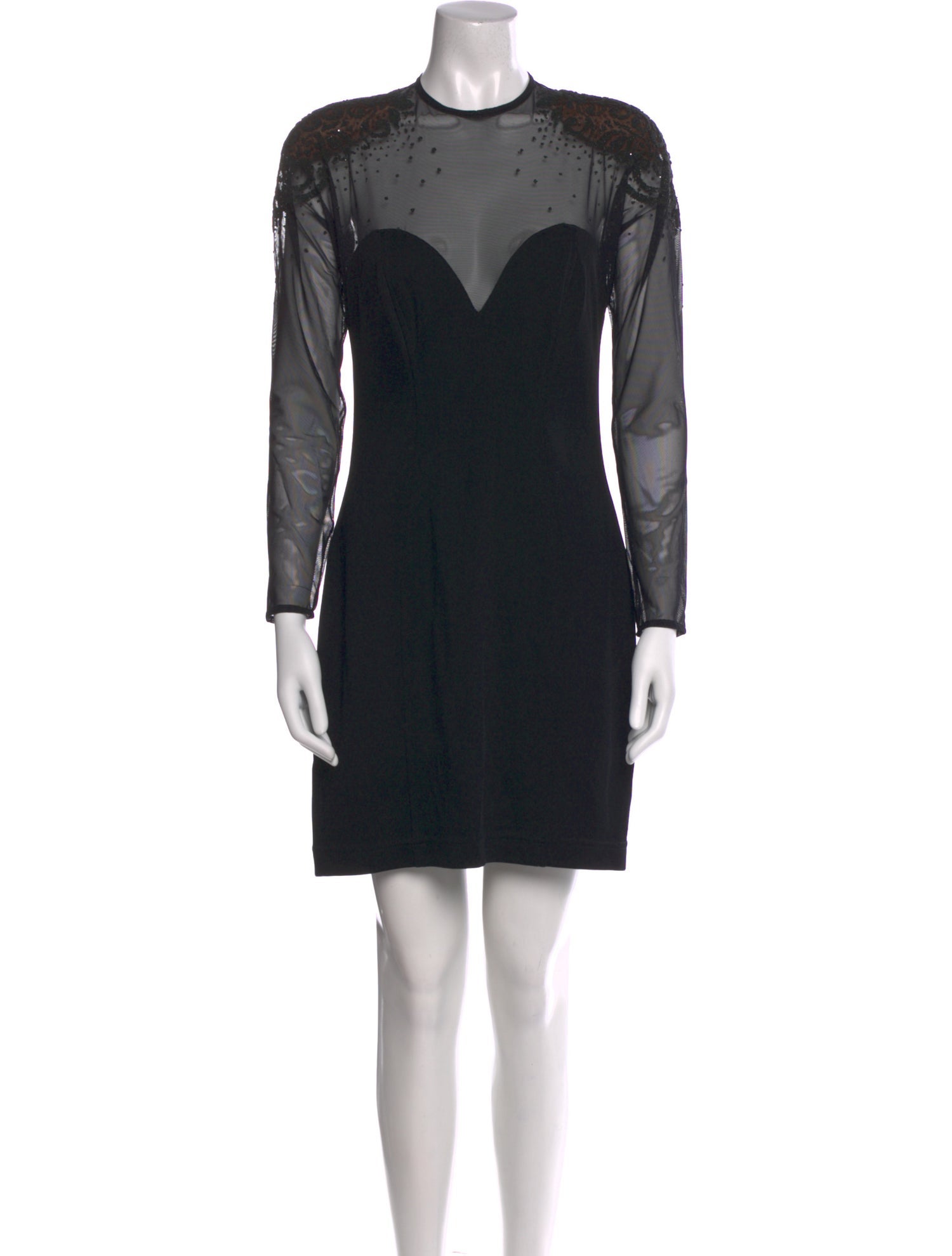 Tadashi Shoji Crew Neck Mini Dress
