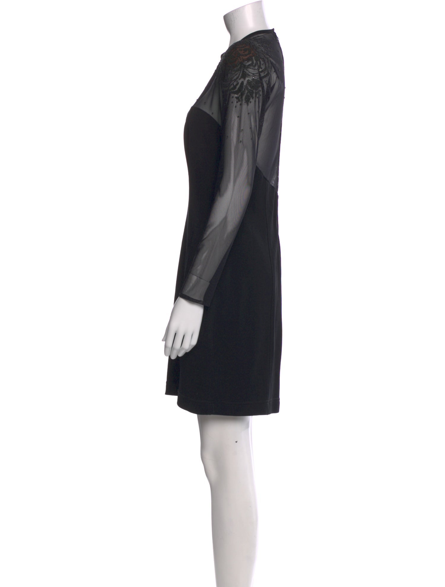Tadashi Shoji Crew Neck Mini Dress