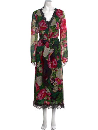 Tadashi Shoji Floral Print Long Dress