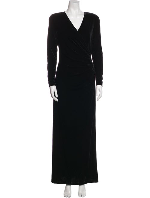 Tadashi Shoji V-Neck Long Dress
