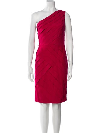 Tadashi Shoji One-Shoulder Knee-Length Dress